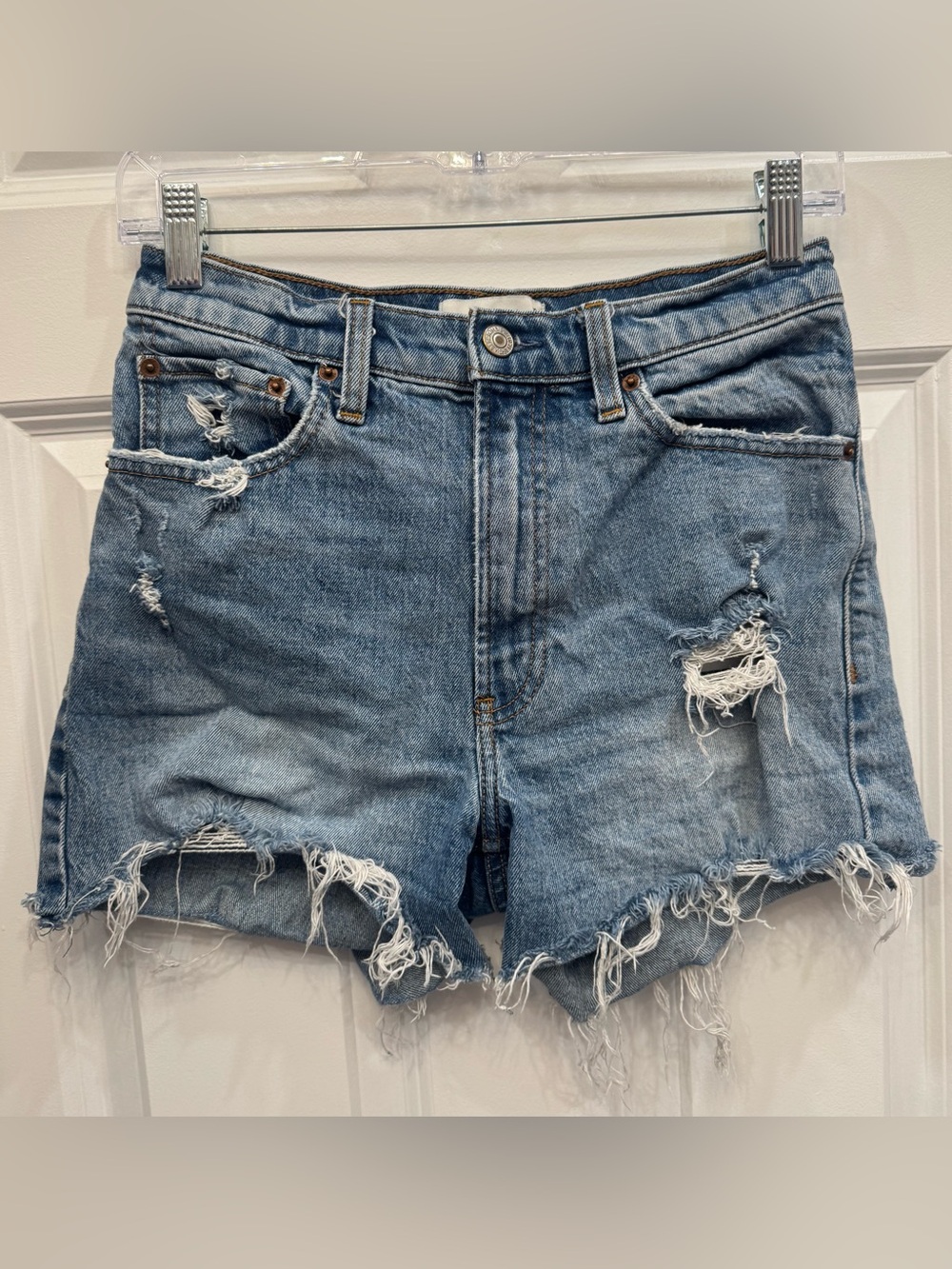 Abercrombie & Fitch High Rise 4” Jean Short